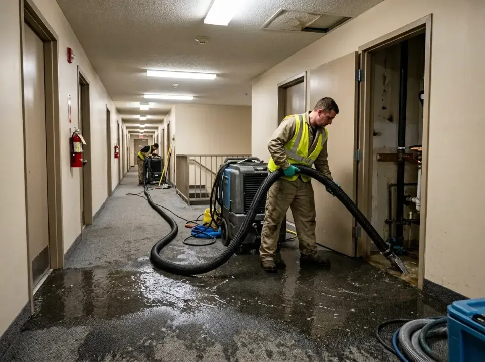 multi-unit-apartment-hallway-f-005 — frequently asked questions, Emergency Burst Pipe Water Extraction & Removal in Kenhorst…
